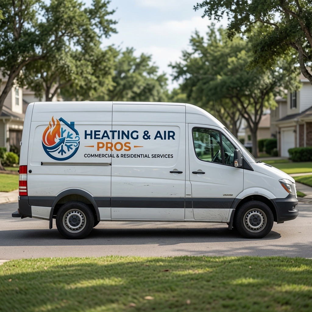 Local heating and air service van serving Surprise